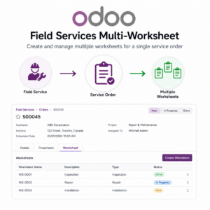 Field Services Multi-Worksheet | Odoo Multi Worksheet for Field Service | Odoo FSM Multiple Worksheets | Odoo Task Worksheet Extension