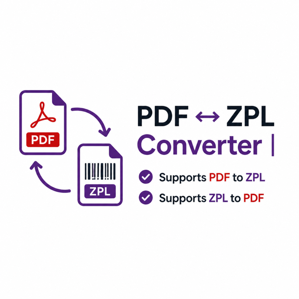 PDF ↔ ZPL Converter | Supports PDF to ZPL | Supports ZPL to PDF