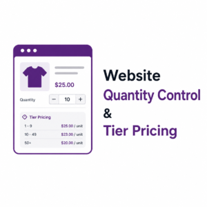 Website Quantity Control & Tier Pricing